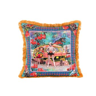 COWGIRL &ldquo;DON&#039;T MESS WITH MY PILLOW&rdquo; 20X20