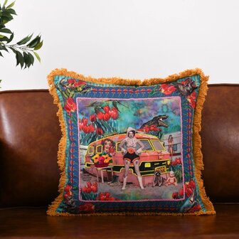 COWGIRL &ldquo;DON&#039;T MESS WITH MY PILLOW&rdquo; 20X20