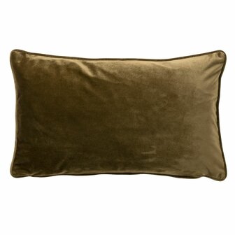 Velvet decorative cushion Finn - 30x50cm Military Olive