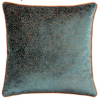 Estelle Spotted Cushion Blue/Rust