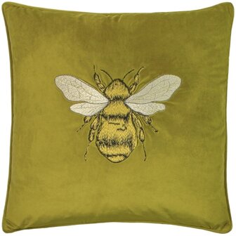 Hortus Bee Cushion Olive 19.7 x 19.7 inch