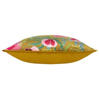 House of Bloom Poppy Cushion Saffron 16.9 X 16.9 INCH