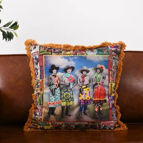 COWGIRL Je drinkt te veel PILLOW 50X50 