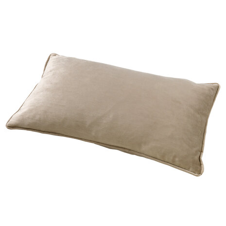 Velvet decorative cushion Finn - 30x50cm Pumice Stone