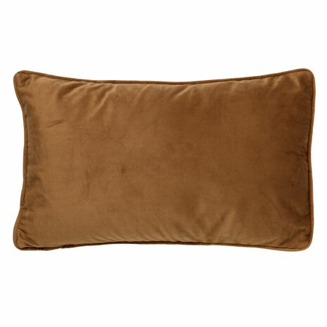 Velvet decorative cushion Finn - 30x50cm Tobacco Brown 