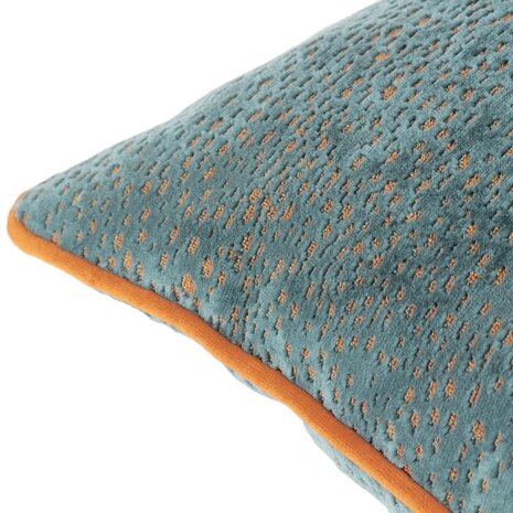 Estelle Spotted Cushion Blue/Rust