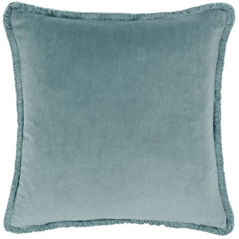 Freya Velvet Pillow Duck Egg 17.7 x 17.7 inch