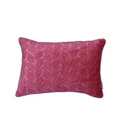 Fluwelen kussen blockprint - Pink