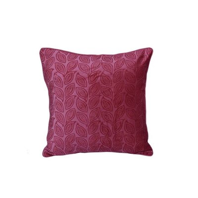 Cotton velvet cushion with blockdesign - Pink 60x60 cm