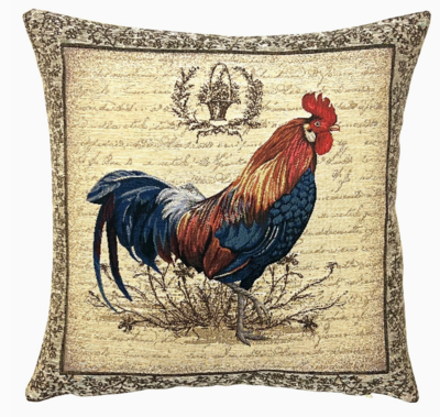 Rooster kussenhoes rechts - 45x45cm