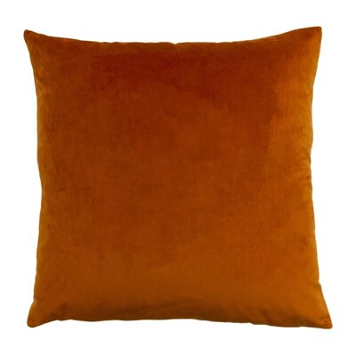 Palm Grove velvet jacquard cushion green blue/rust 19.7 x 19.7 inch