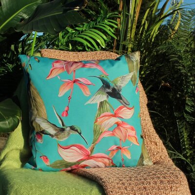 Hummingbird Outdoor Cushion Blue 3,9 x 16,9 x 16,9 in