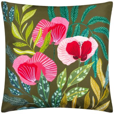 House of Bloom Poppy outdoor cushion 3,9 x 16,9 x 16,9 in Olive