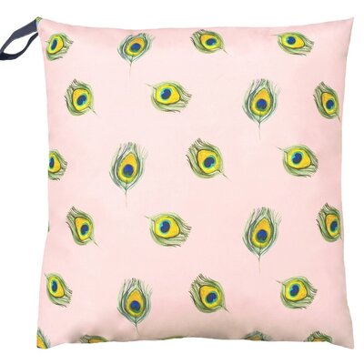 Peacock Large outdoor floor cushion, Seafoam 70 x 70 cm