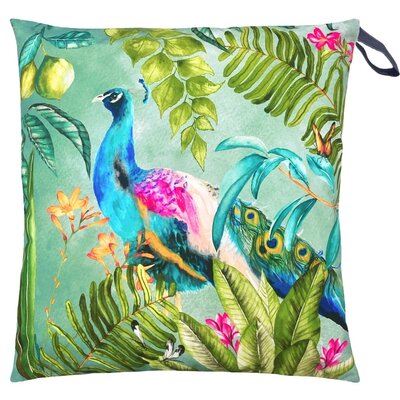 Peacock Large outdoor floor cushion, Seafoam 70 x 70 cm