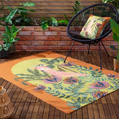 Rug - Cockatoo - indoor and outdoor - Orange - 47,2 x 66,9 in