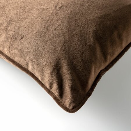 Velvet decorative cushion Finn - 30x50cm Chocolate Martini